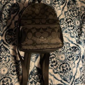 Coach mini backpack charlie logo black